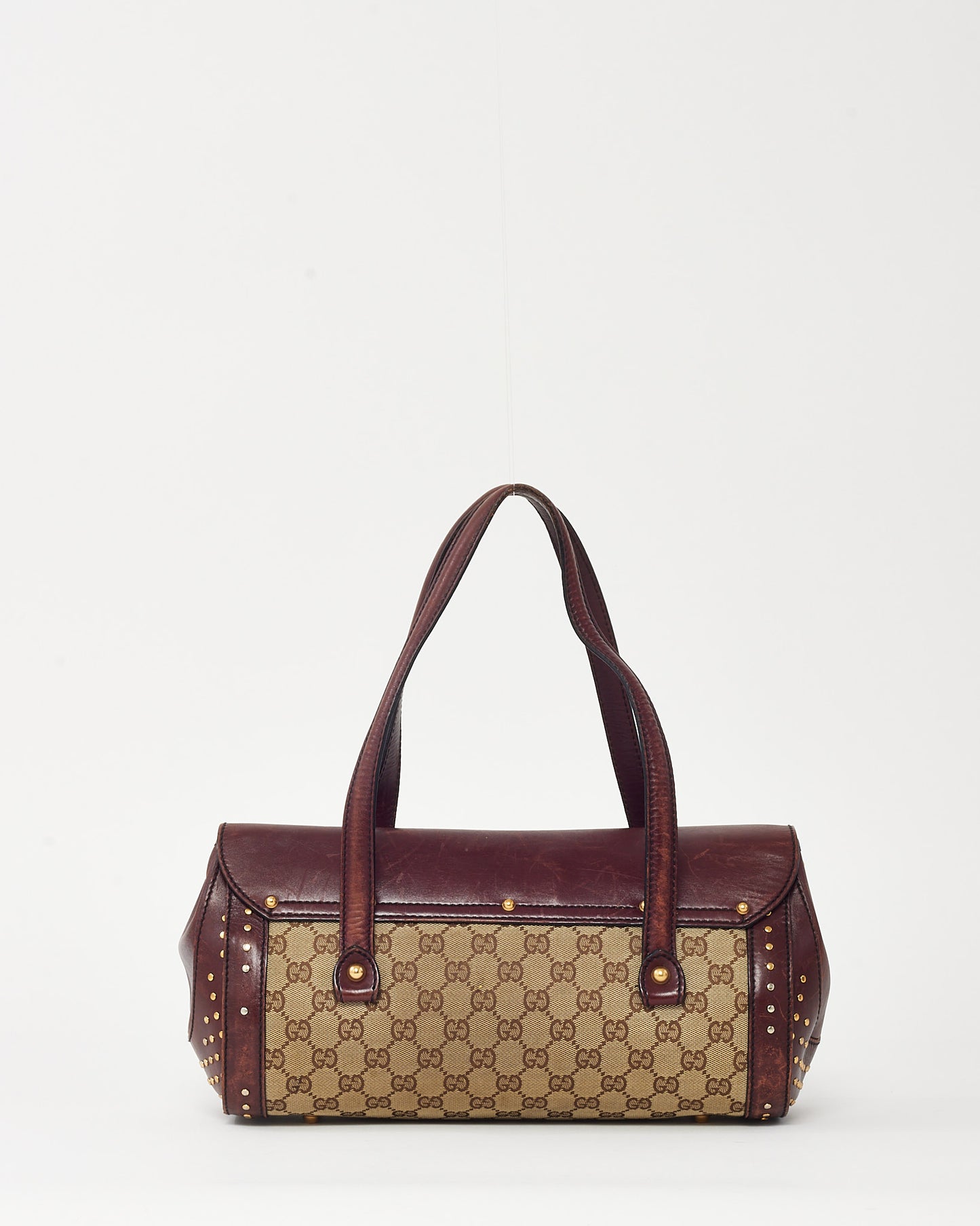 Sac Hobo Gucci Grand Modèle Soho GG en Cuir de Veau Grainé Noir avec Bandoulière