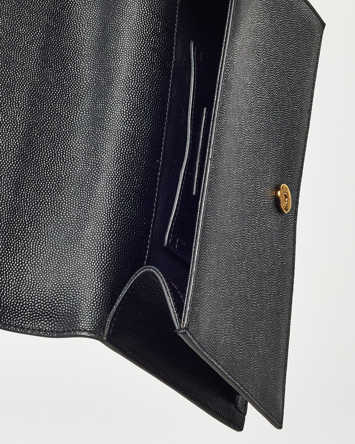 Sac Kate petit modèle en cuir grain de poudre noir avec logo YSL Saint Laurent