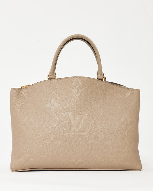 Louis Vuitton Beige Monogram Empreinte Giant Embossed Leather Grand Palais Tote Bag