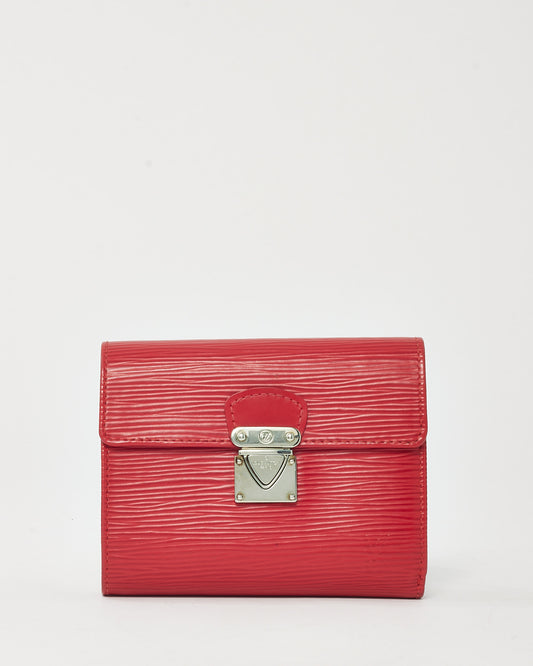 Louis Vuitton Red Epi Leather SHW Compact Koala Wallet
