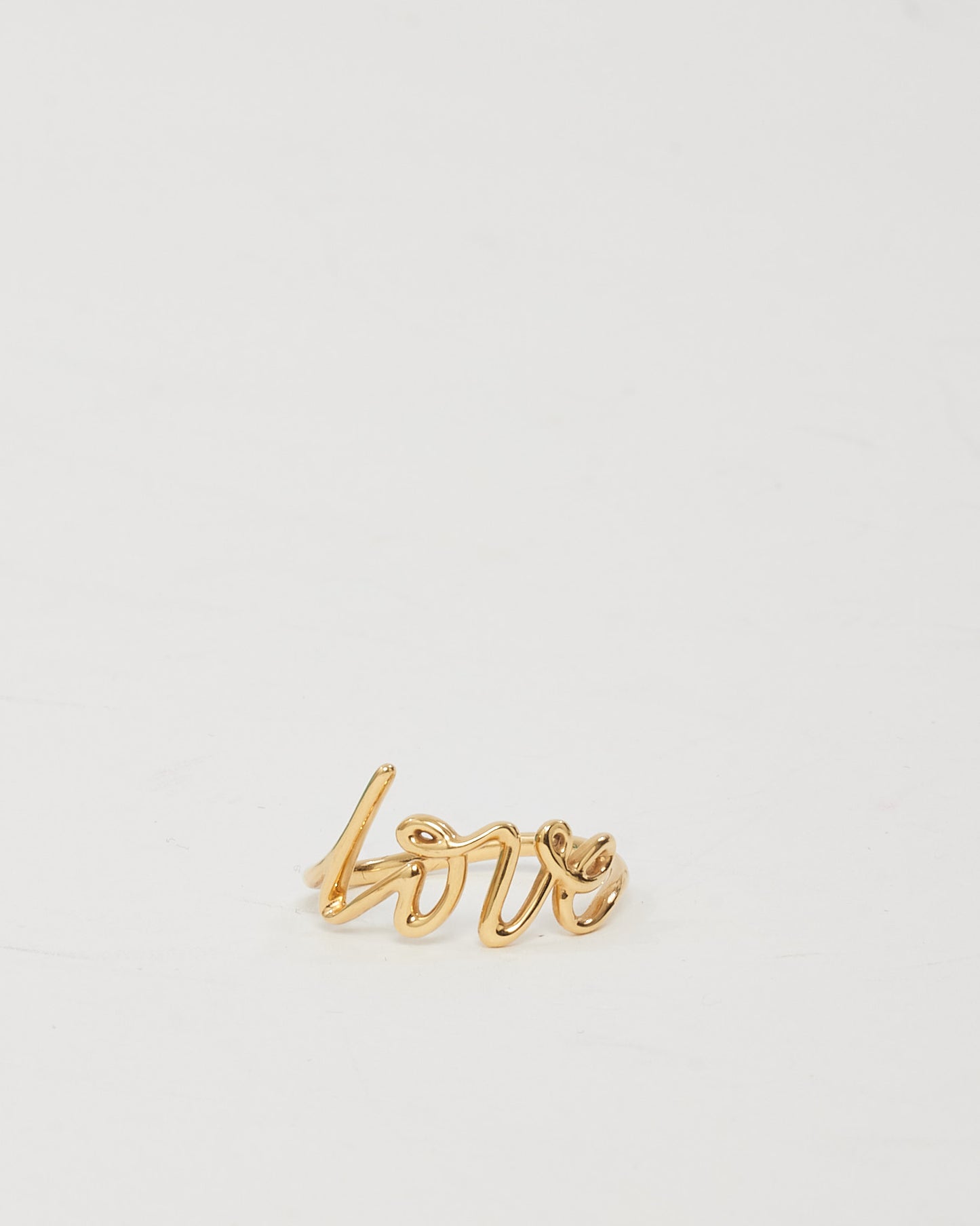 Tiffany & Co. 18k Yellow Gold Paloma's Graffiti Love Ring - 6.5