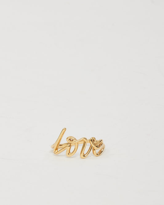 Tiffany & Co. 18k Yellow Gold Paloma's Graffiti Love Ring - 6.5