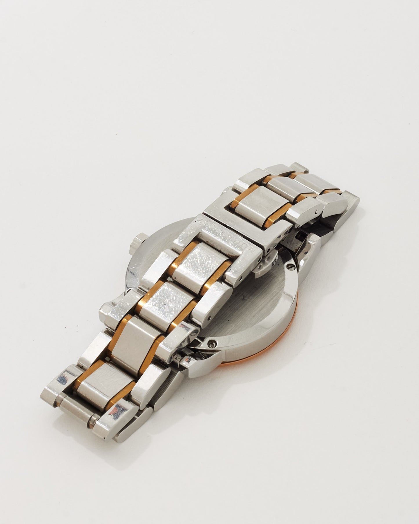 Burberry Silver Stainless and Rose Gold Two-Tone BU9105 34mm Watch