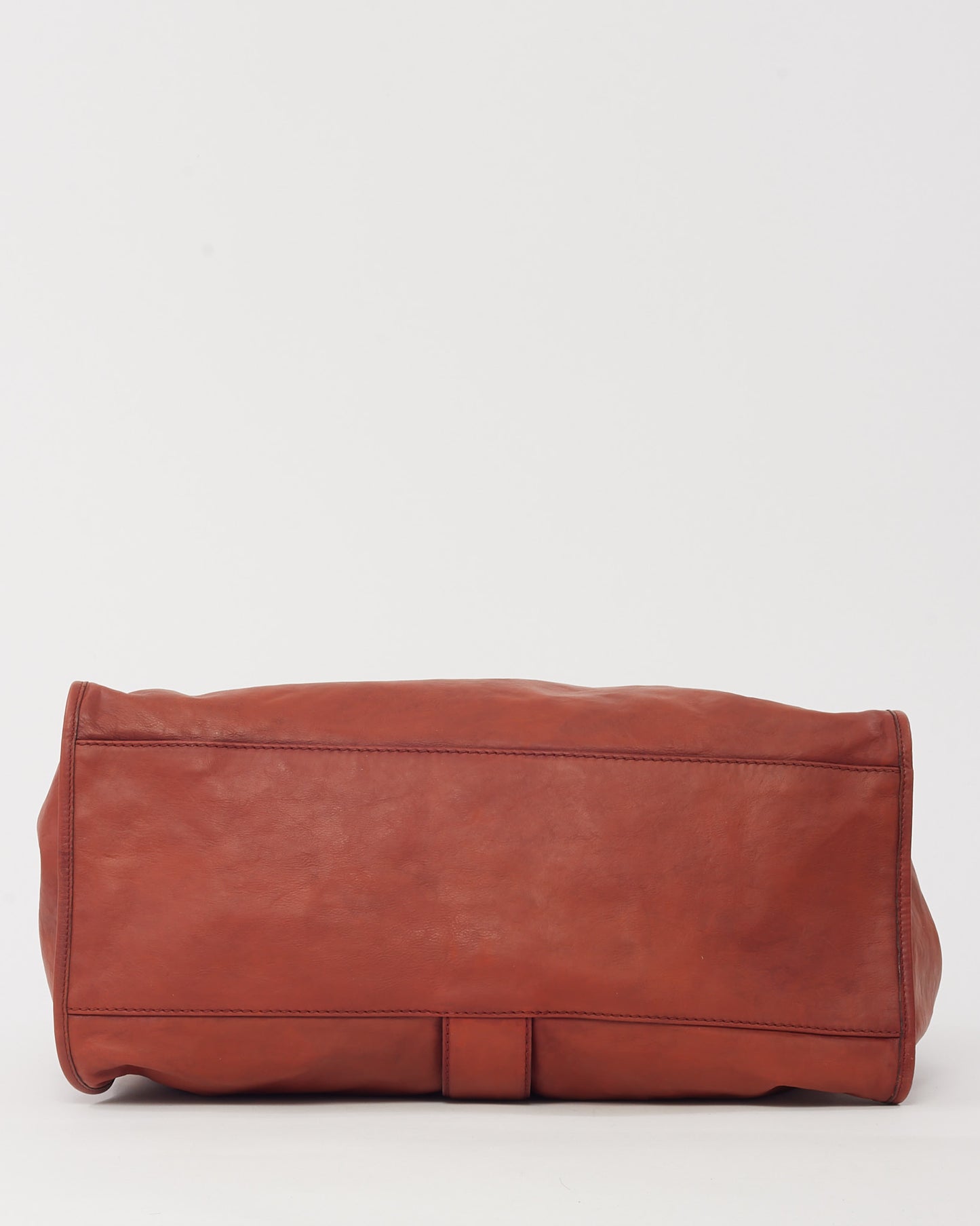Gucci Rust Leather Large Stirrup Hobo Shoulder Bag