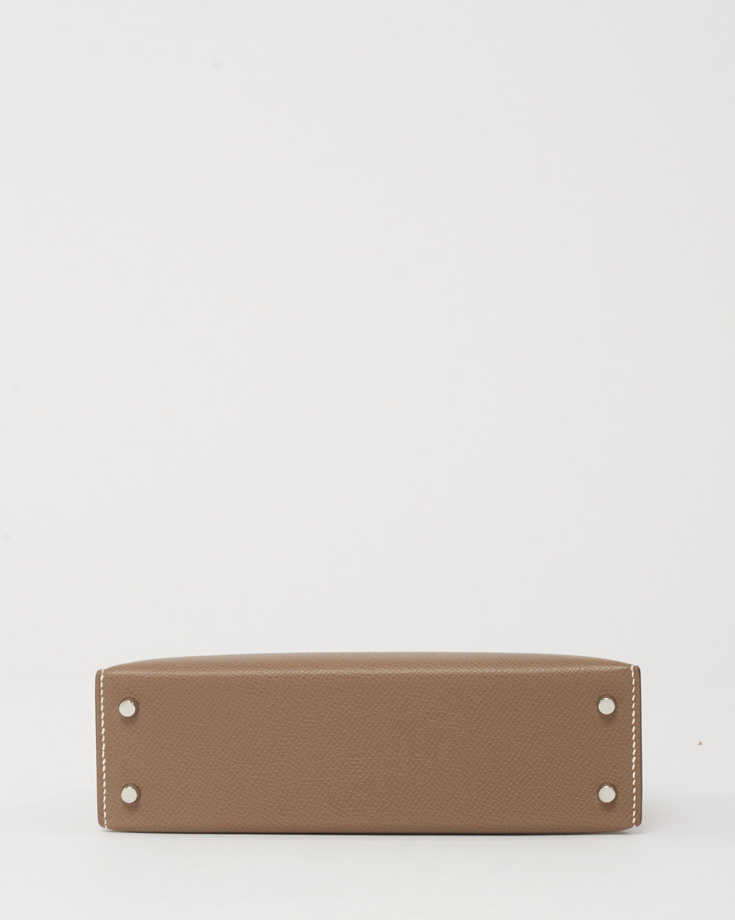 Hermès Etoupe Epsom Leather Sellier Mini Kelly 20 PHW