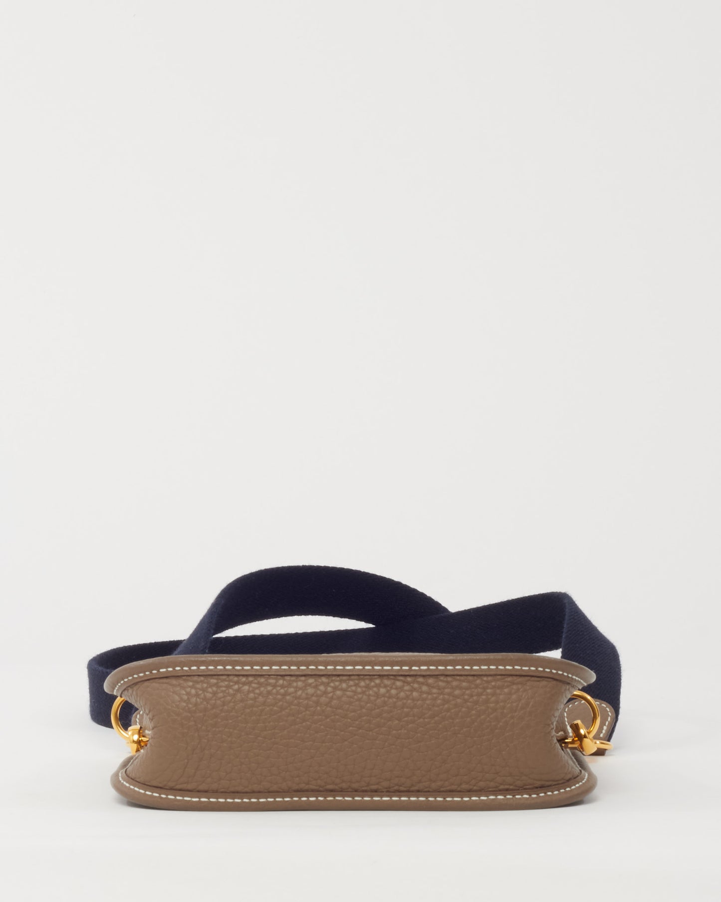 Hermès Etoupe Taurillon Clemence Leather Amazone Mini Evelyne 16 TPM GHW