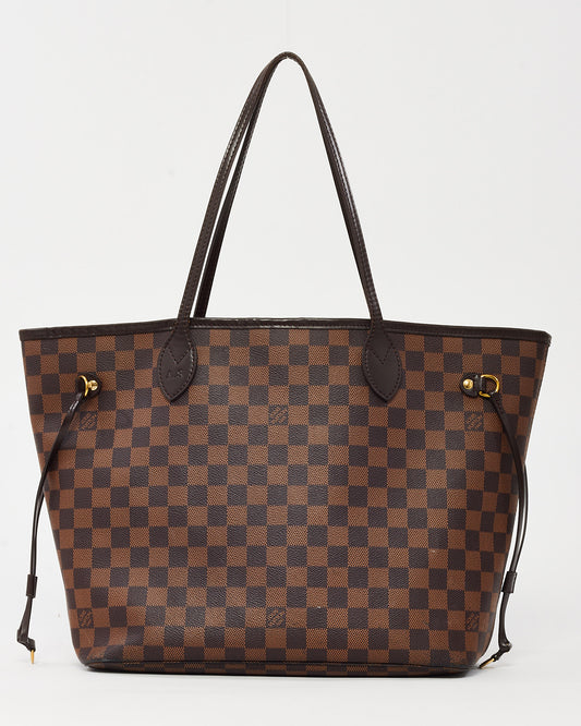 Louis Vuitton Damier Ebene Coated Canvas Neverfull MM Bag