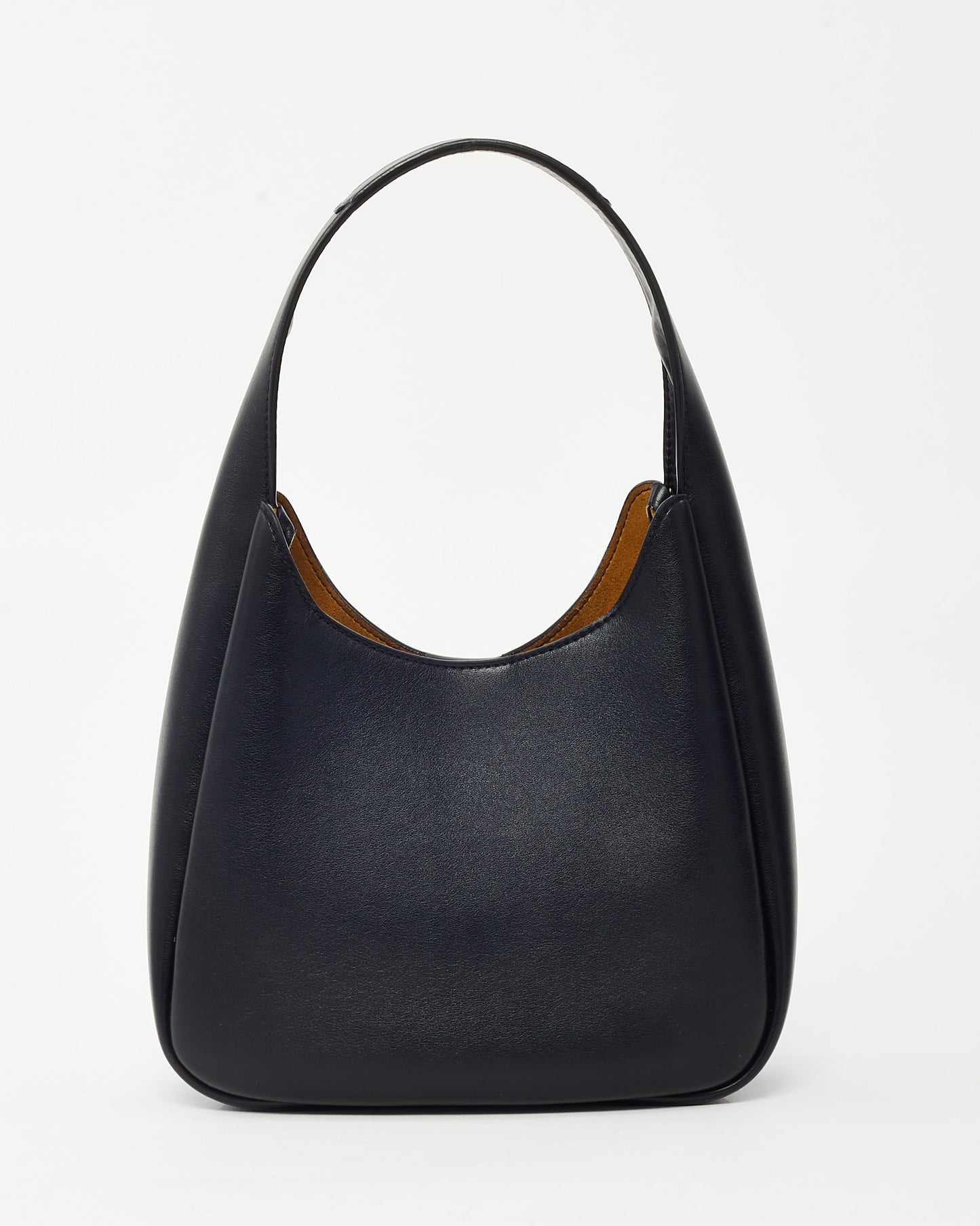 Stella McCartney Black Vegan Leather Logo Slouchy Hobo Shoulder Bag