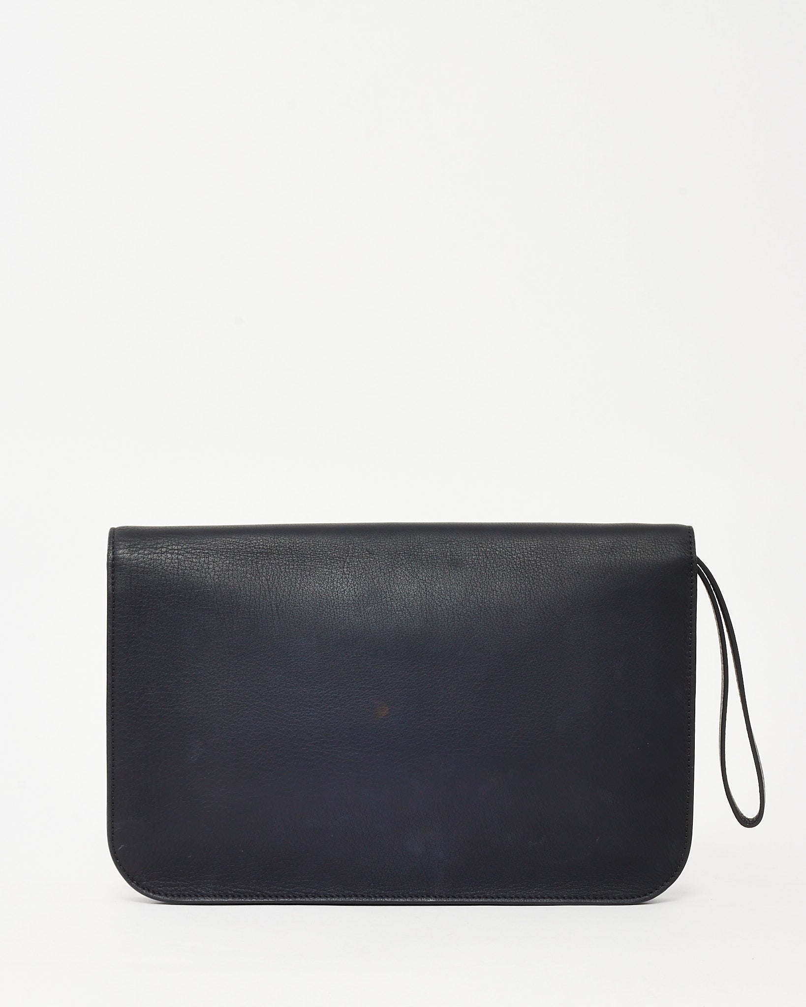 Buy Fendi Black Vitello Elite Leather 2Jours Envelope Wristlet