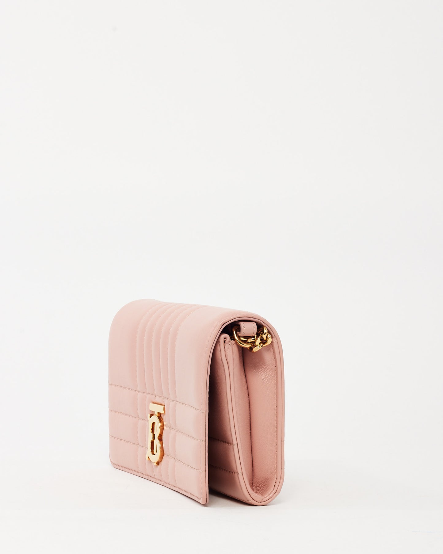 Sac porté épaule petit modèle Lola en tweed beige archive Burberry