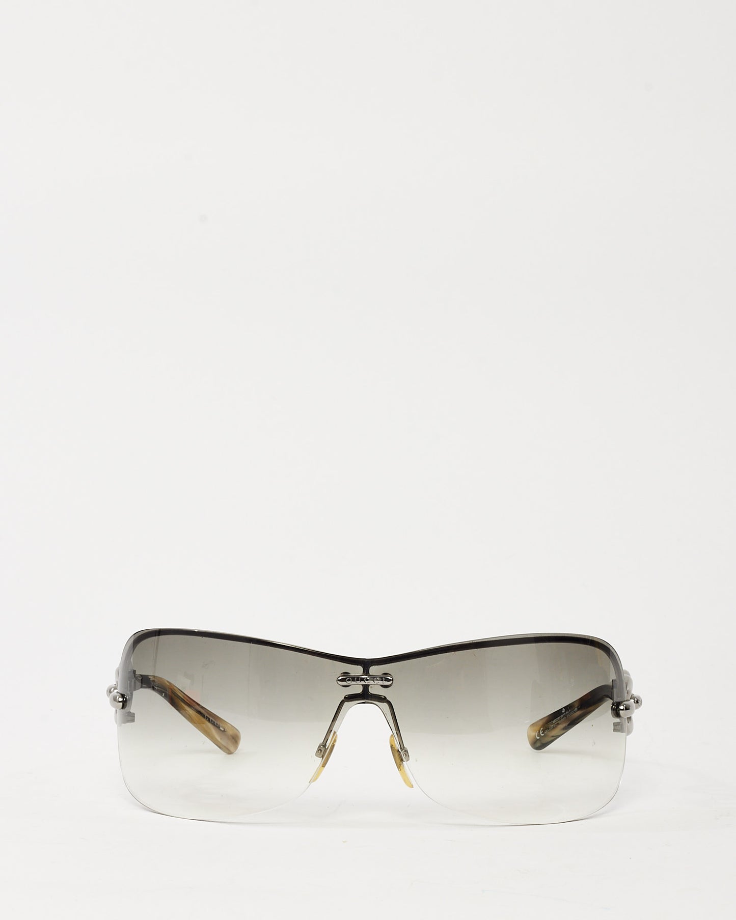 Gucci Ruthenium and Silver Horsebit GG 2772/S Shield Sunglasses