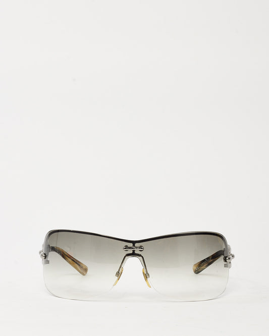 Gucci Ruthenium and Silver Horsebit GG 2772/S Shield Sunglasses