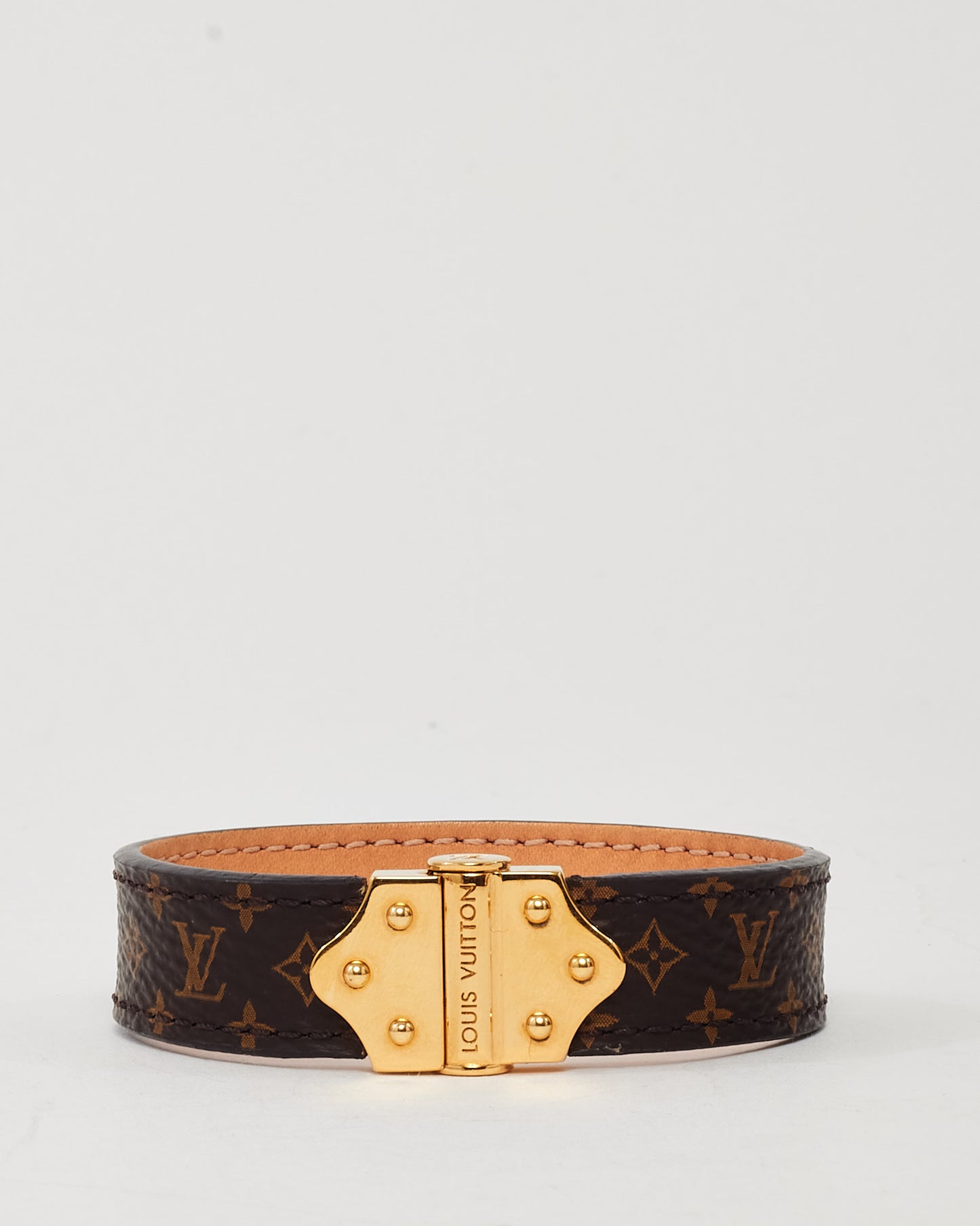 Louis Vuitton Monogram Coated Canvas Nano Logo Spirit Bracelet - 17