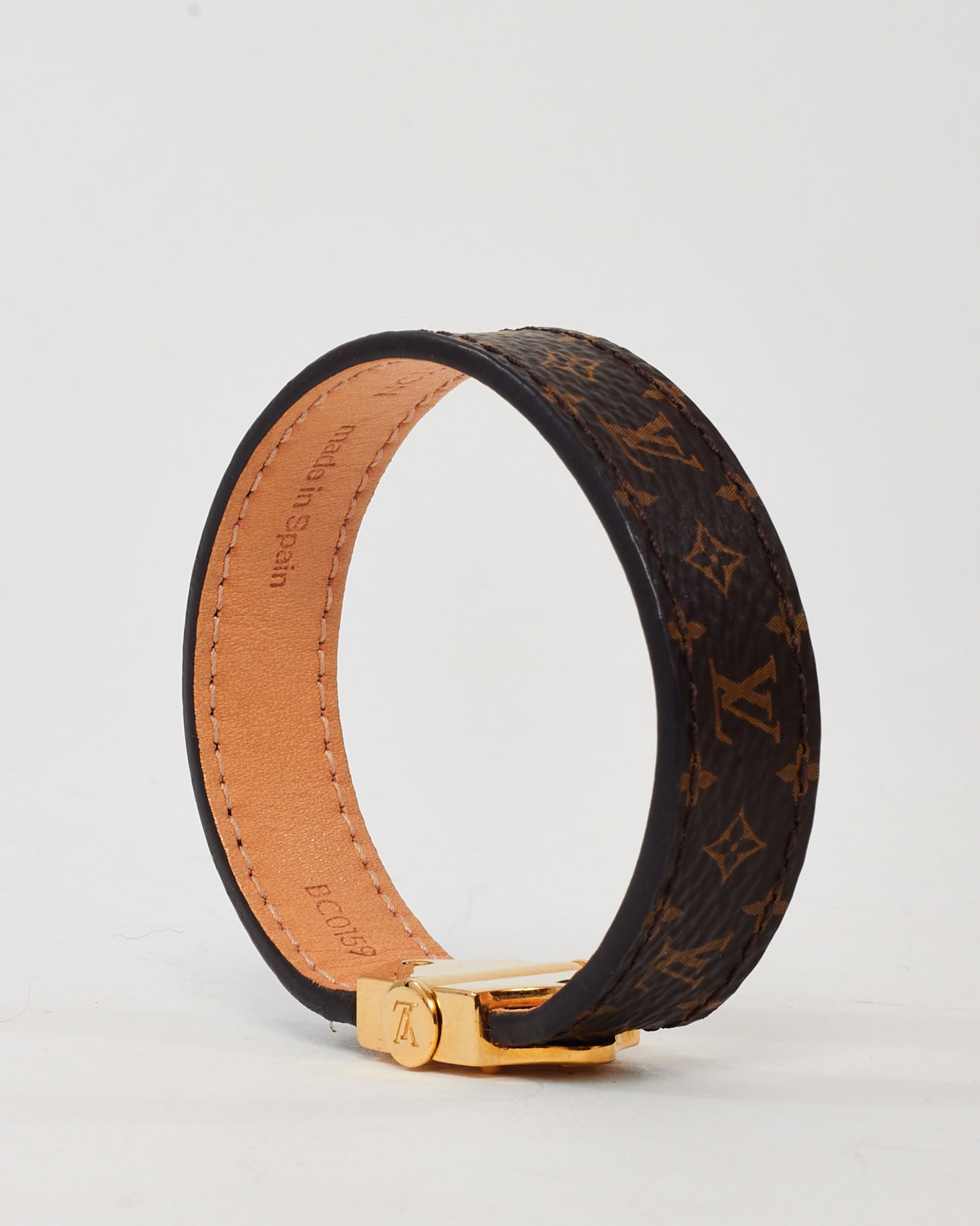Louis Vuitton Monogram Coated Canvas Nano Logo Spirit Bracelet - 17