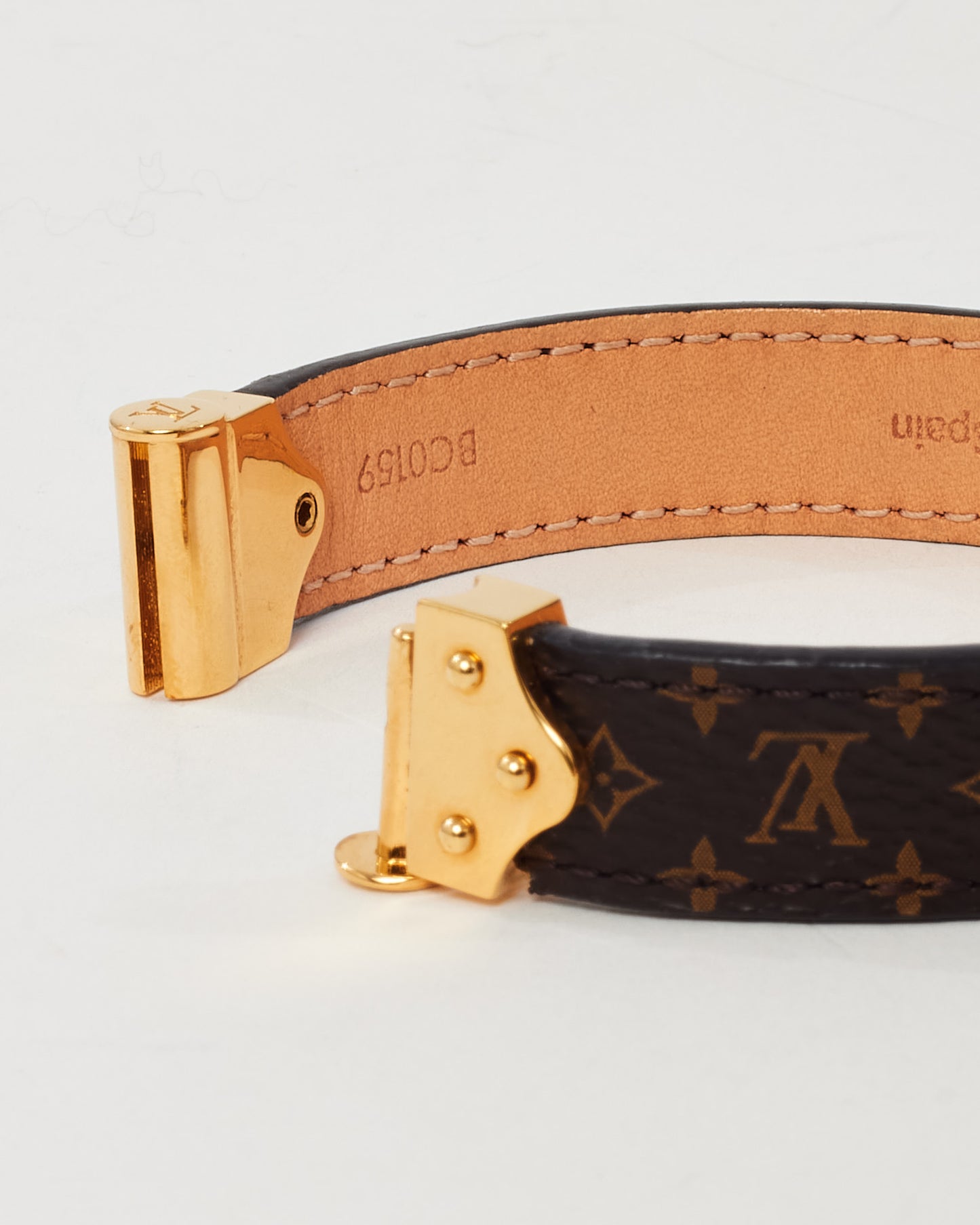 Louis Vuitton Monogram Coated Canvas Nano Logo Spirit Bracelet - 17