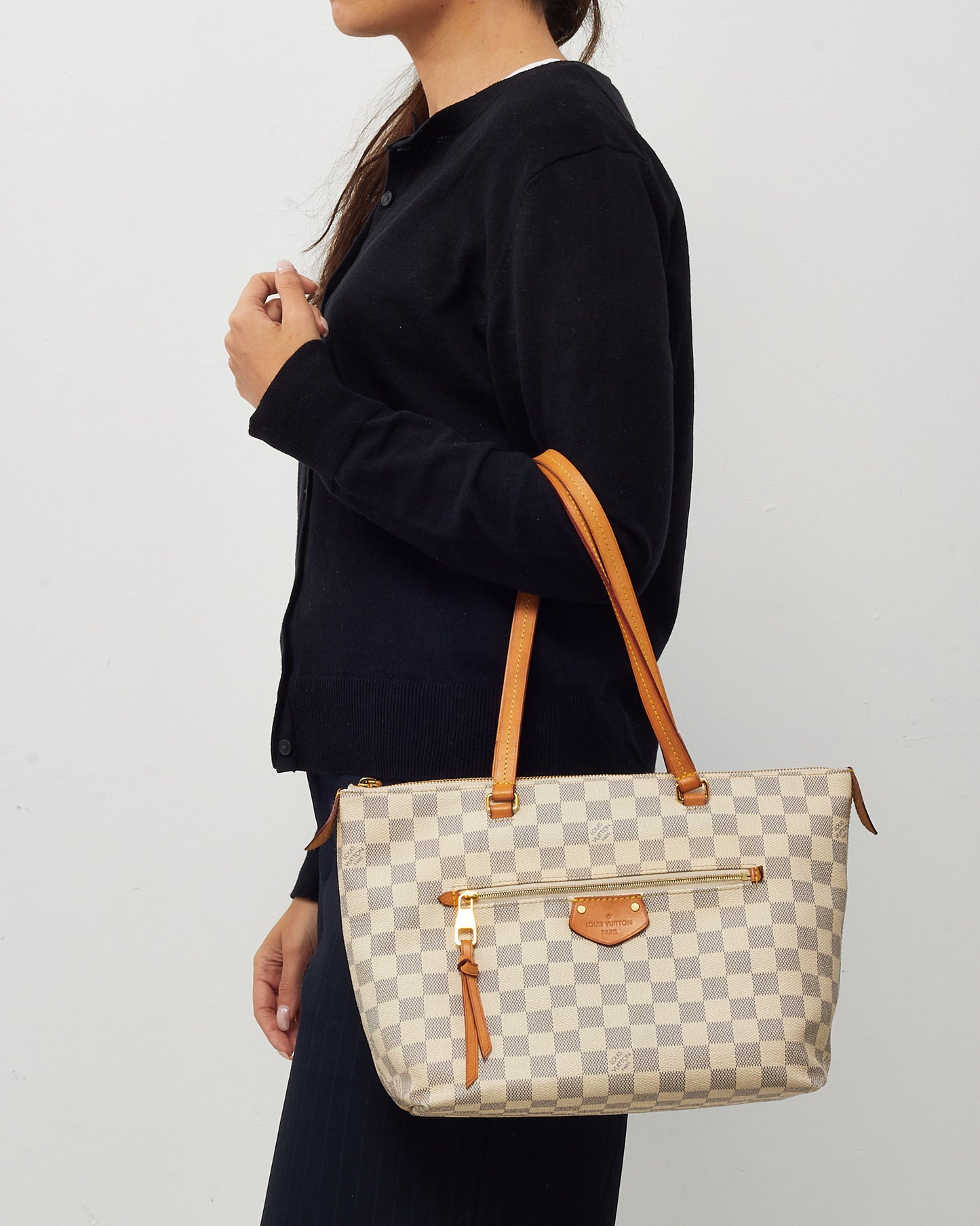 Louis Vuitton Damier Azur Coated Canvas Iena PM Tote Bag