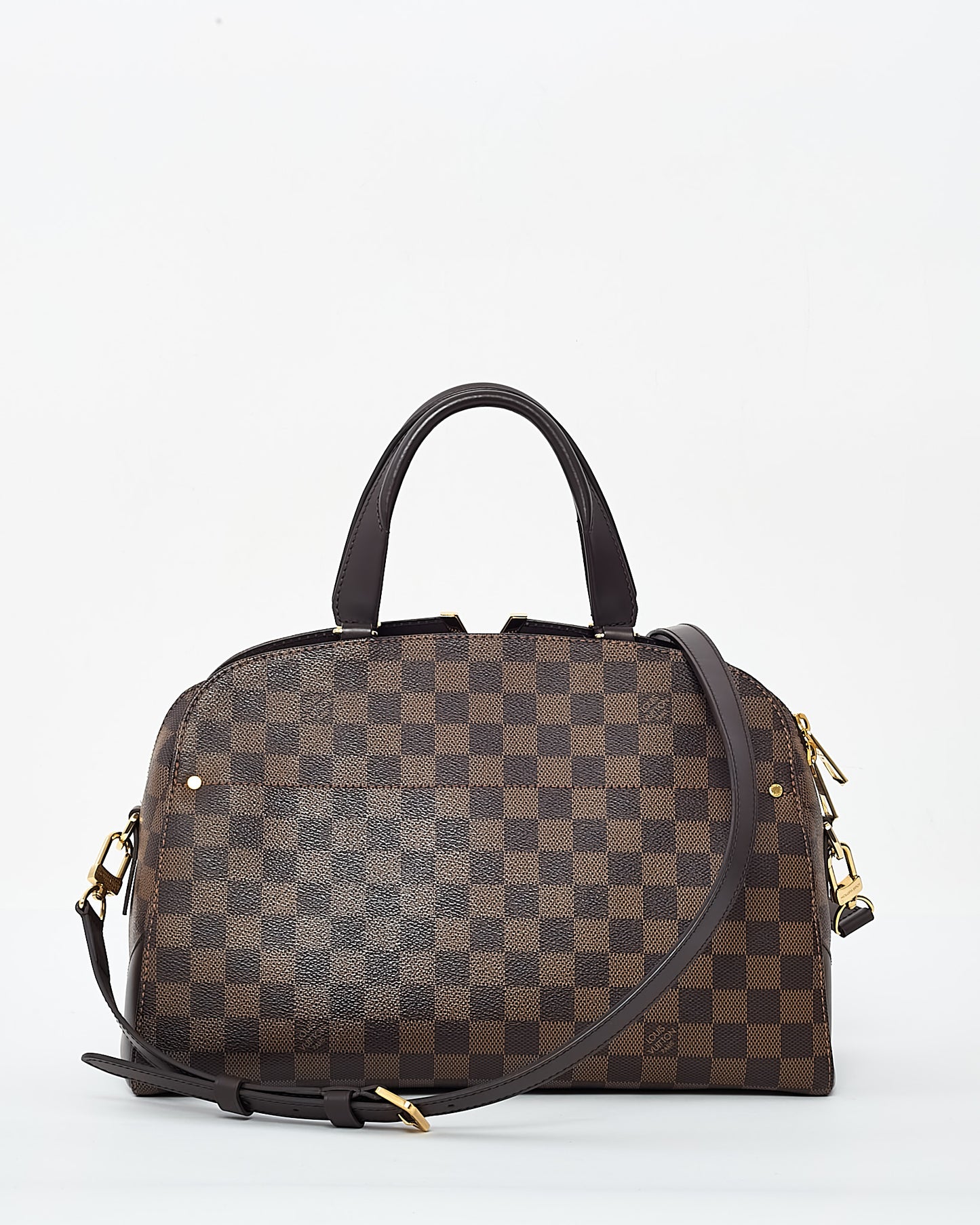 Sac cabas Louis Vuitton Kensignton V en toile enduite Damier Ebene marron