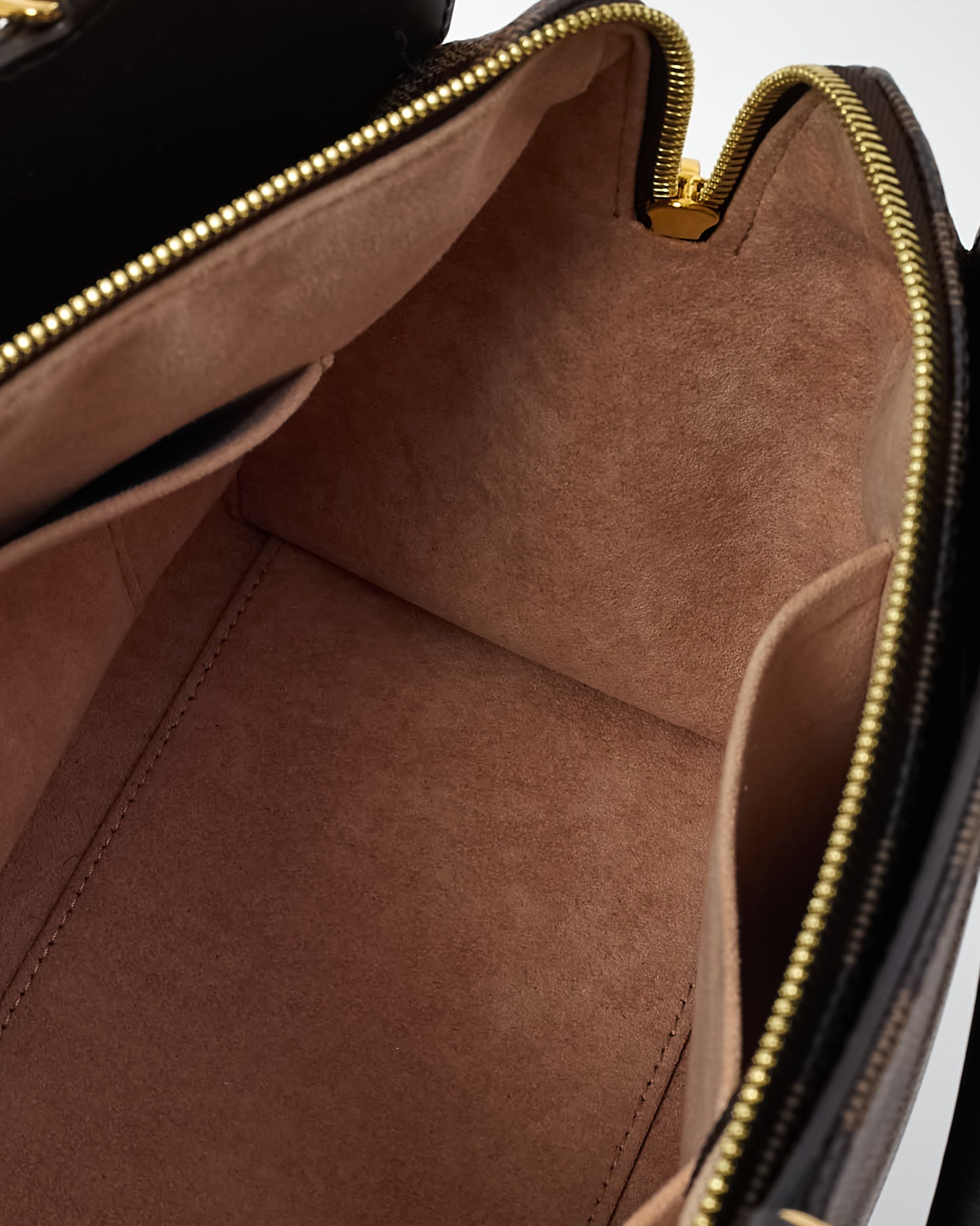 Sac cabas Louis Vuitton Kensignton V en toile enduite Damier Ebene marron