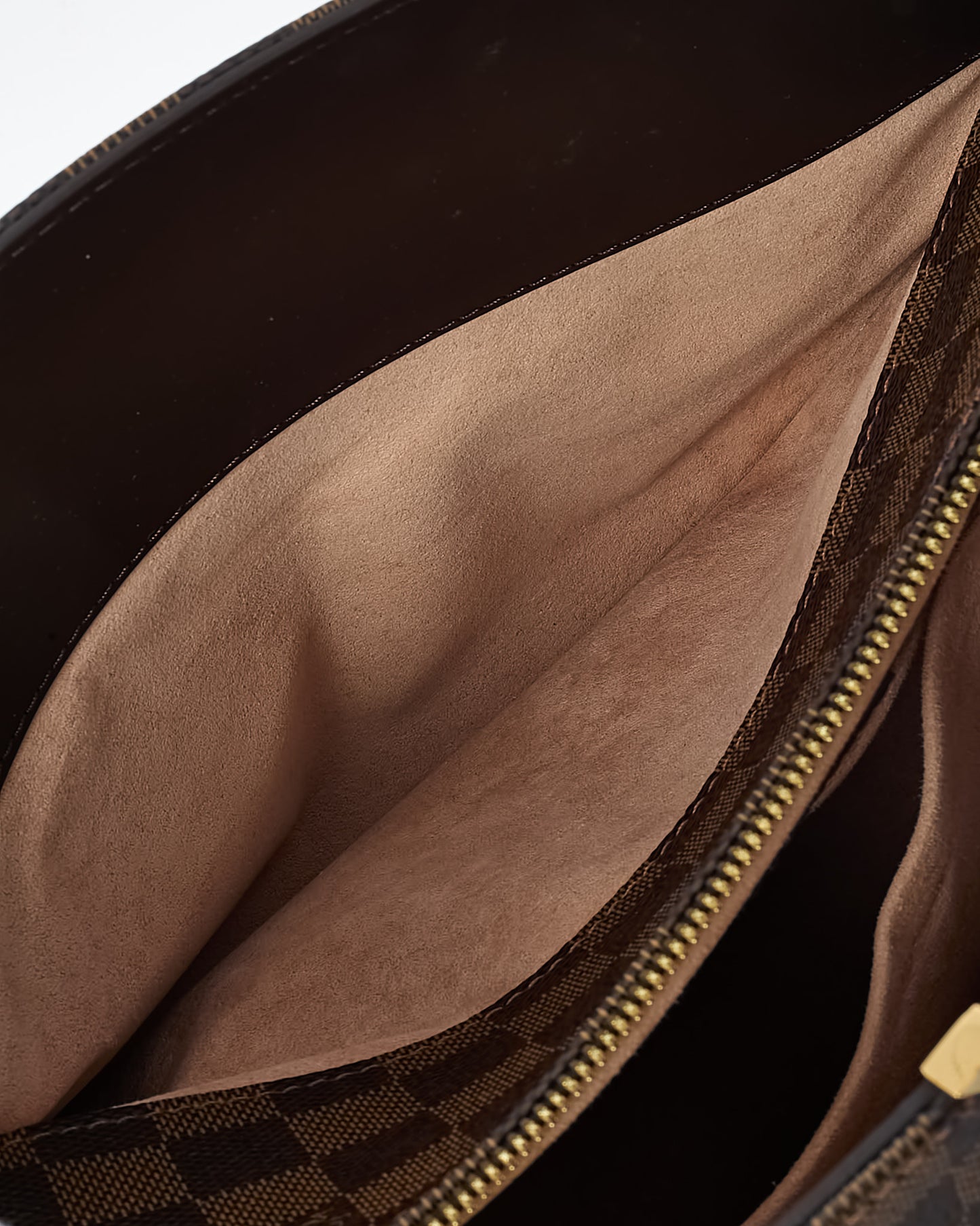 Sac cabas Louis Vuitton Kensignton V en toile enduite Damier Ebene marron