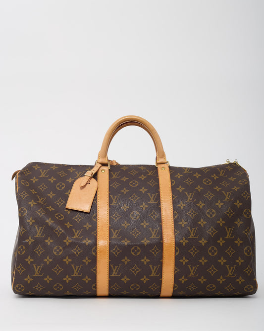 Louis Vuitton Monogram Canvas Keepall 50 Bag