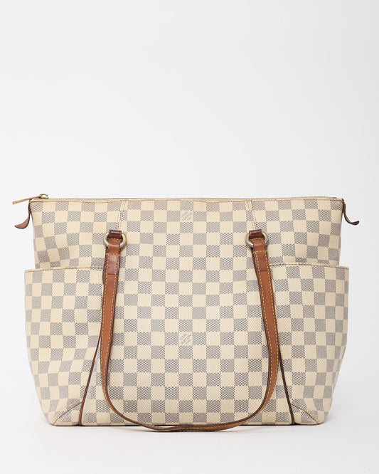 Louis Vuitton Damier Azur Coated Canvas Totally MM Tote Bag