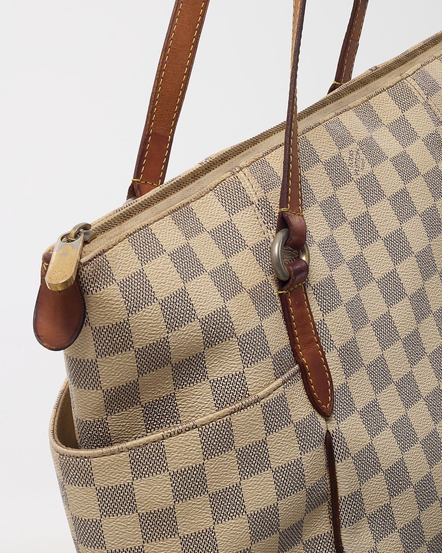 Sac cabas Louis Vuitton Damier Ebene en toile enduite modèle Totally PM