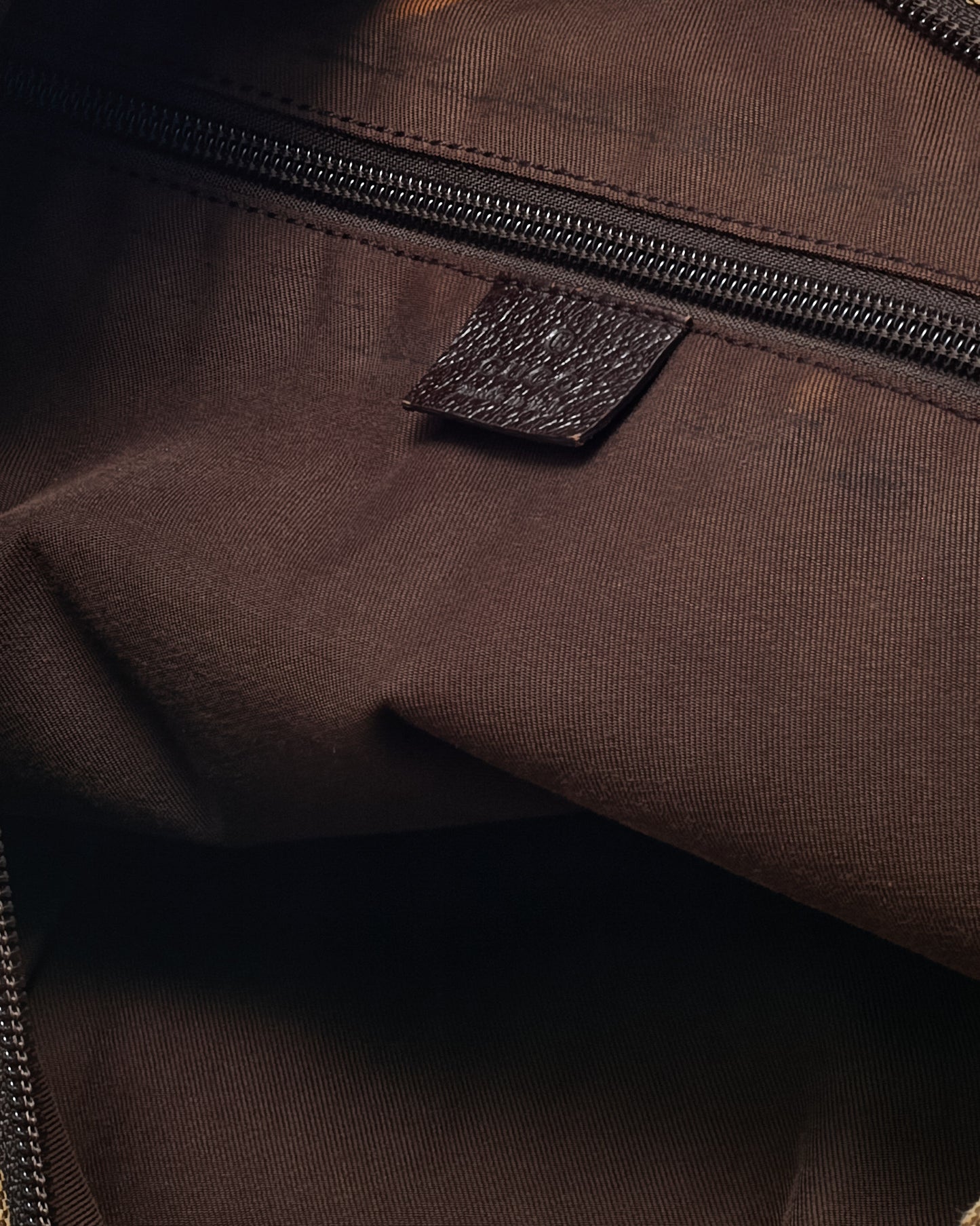 Sac porté épaule moyen Pelham Gucci en cuir grainé marron avec mors de cheval