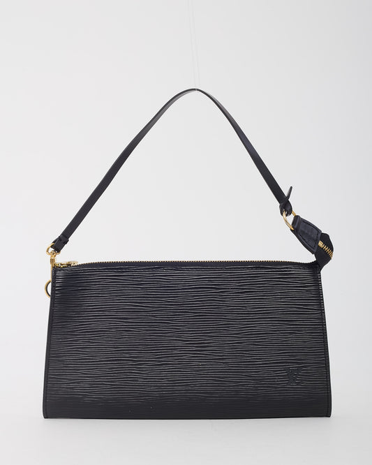 Pochette Louis Vuitton en cuir Épi Marine avec dragonne Twilly Hermès Orange Multicolore