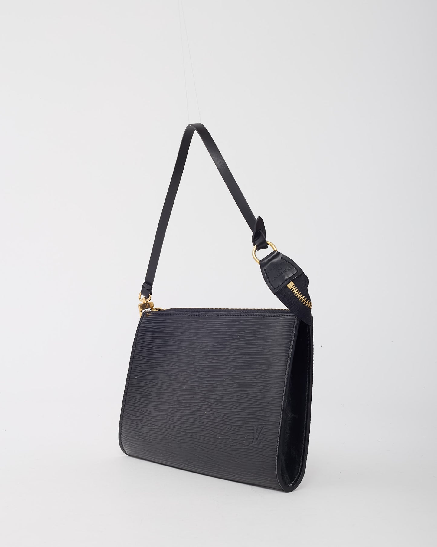 Pochette Louis Vuitton en cuir Épi Marine avec dragonne Twilly Hermès Orange Multicolore