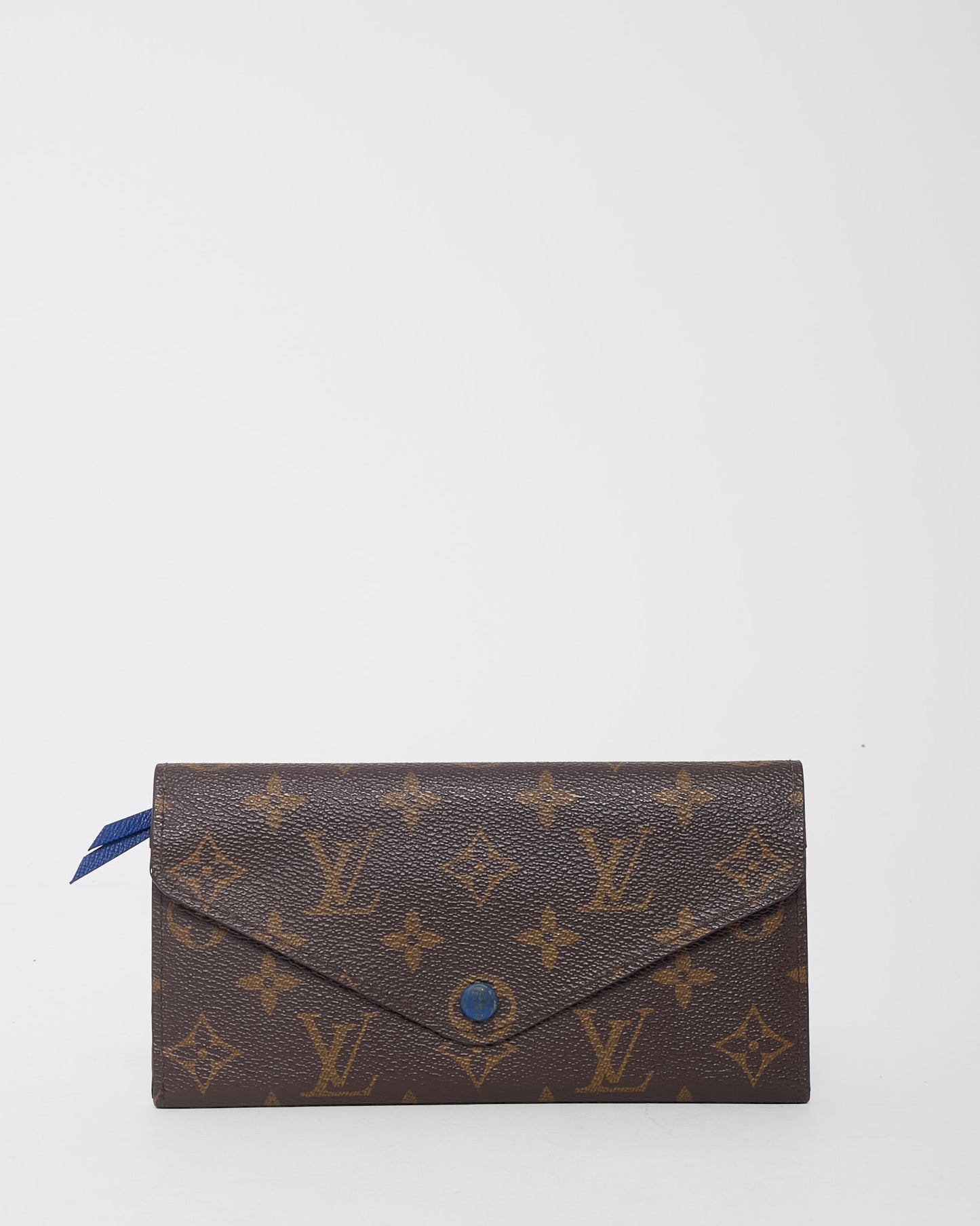 Louis Vuitton Monogram Canvas and Royal Blue Josephine Wallet