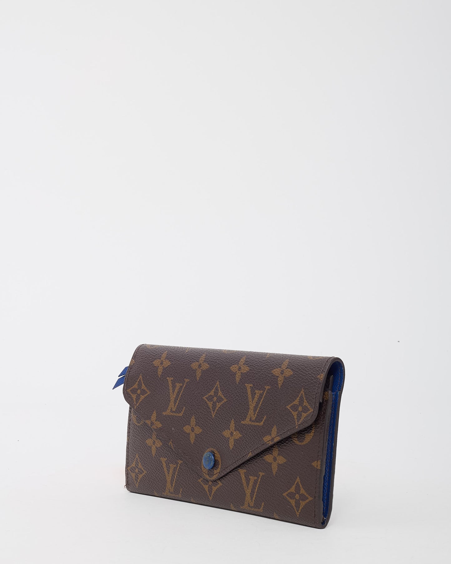 Louis Vuitton Monogram Canvas and Royal Blue Josephine Wallet