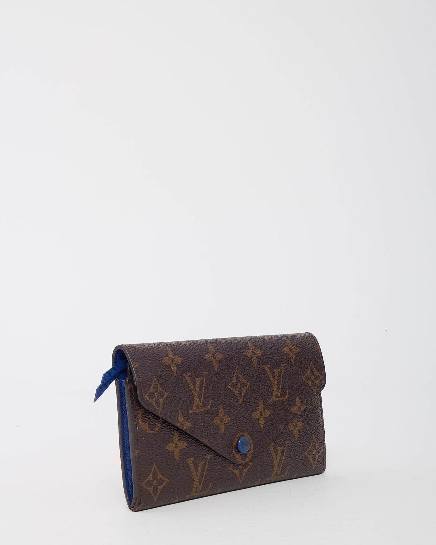 Louis Vuitton Monogram Canvas and Royal Blue Josephine Wallet