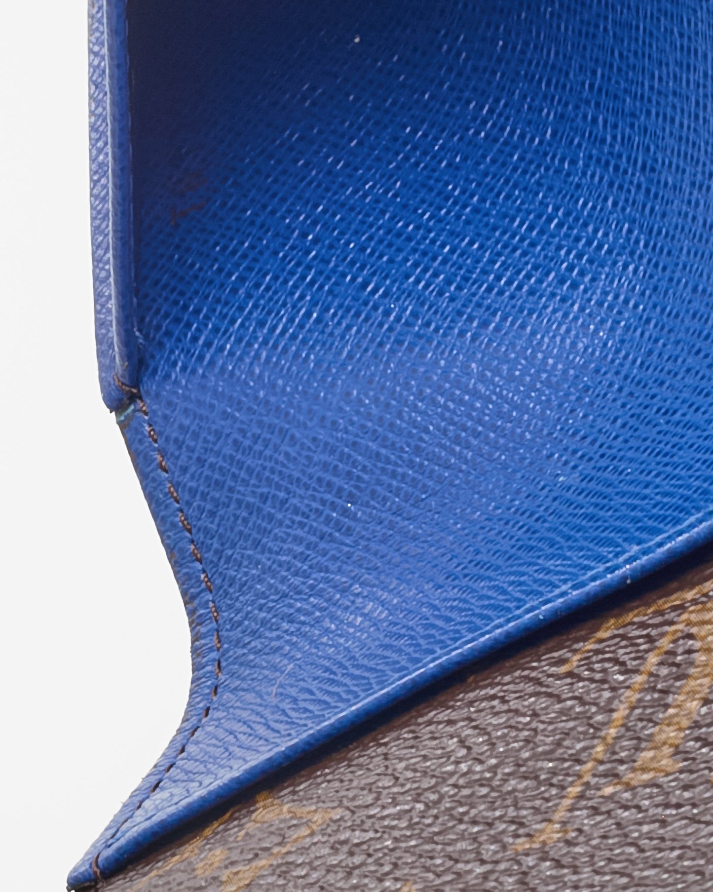 Louis Vuitton Monogram Canvas and Royal Blue Josephine Wallet