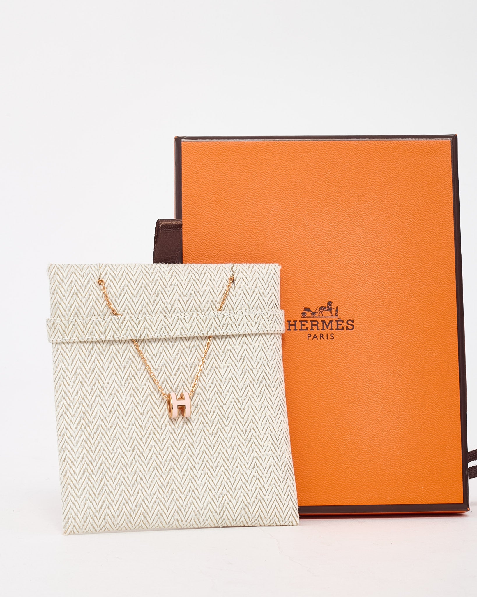 Buy Hermès Rose Gold Metal and Pink (Rose Dragée) Mini Pop H