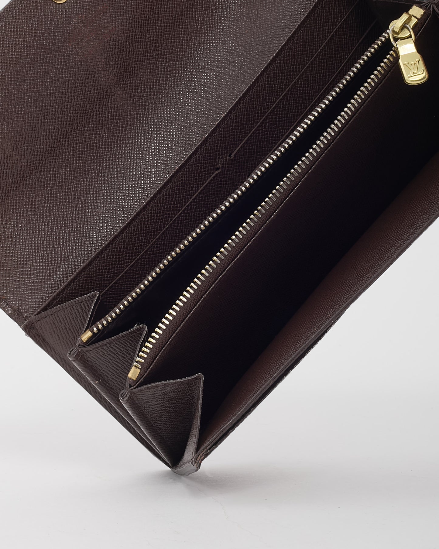 Louis Vuitton Damier Ebene Canvas Sarah Long Wallet