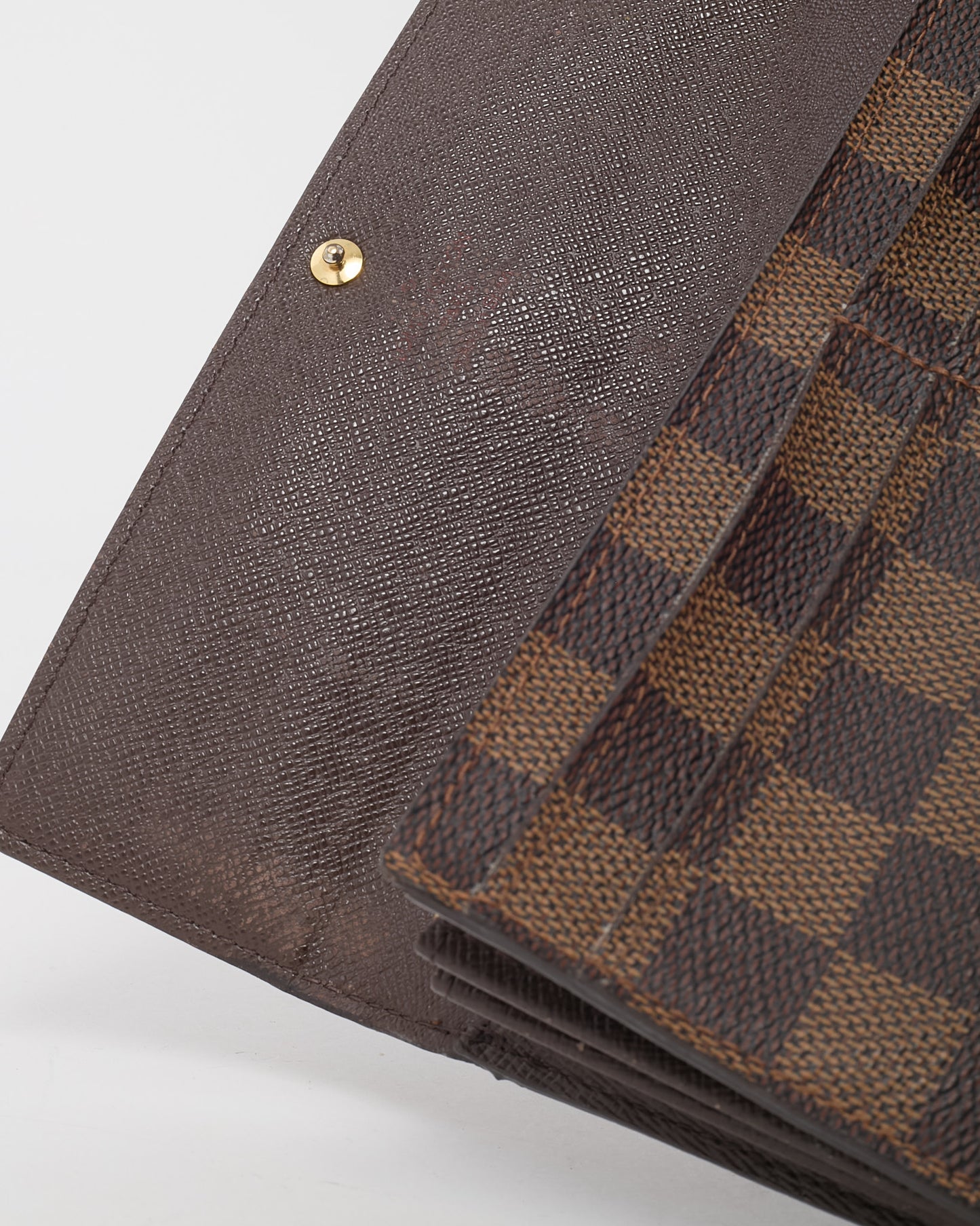Louis Vuitton Damier Ebene Canvas Sarah Long Wallet