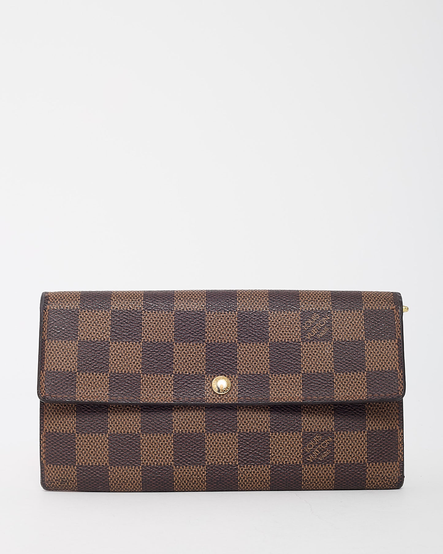 Louis Vuitton Damier Ebene Canvas Sarah Long Wallet