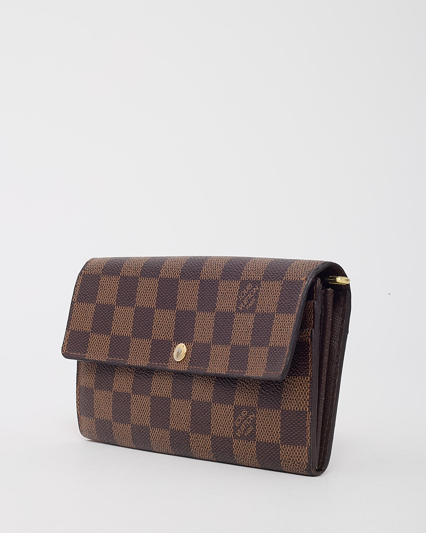 Louis Vuitton Damier Ebene Canvas Sarah Long Wallet