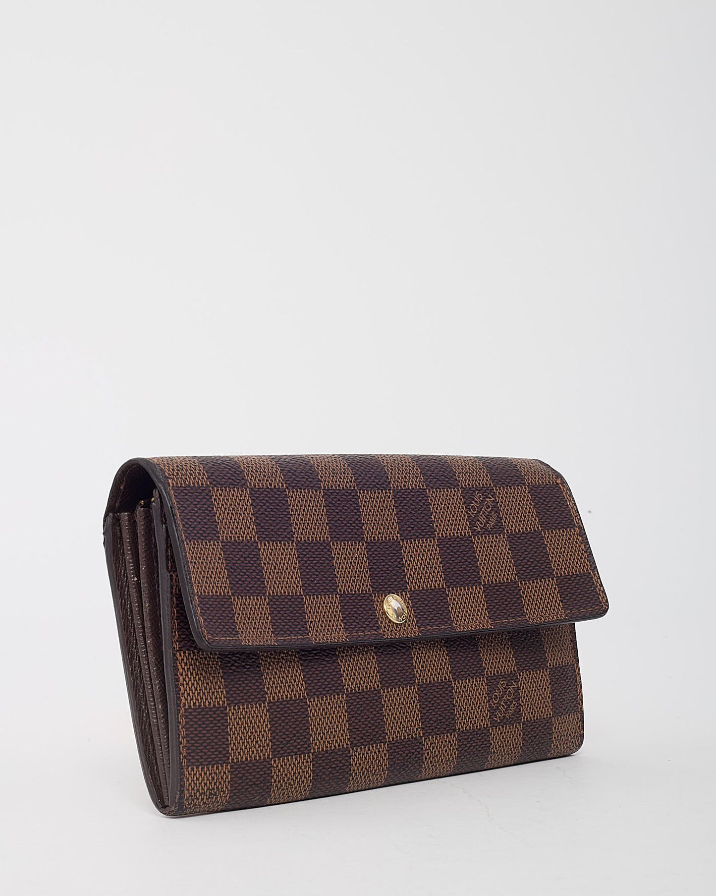 Louis Vuitton Damier Ebene Canvas Sarah Long Wallet
