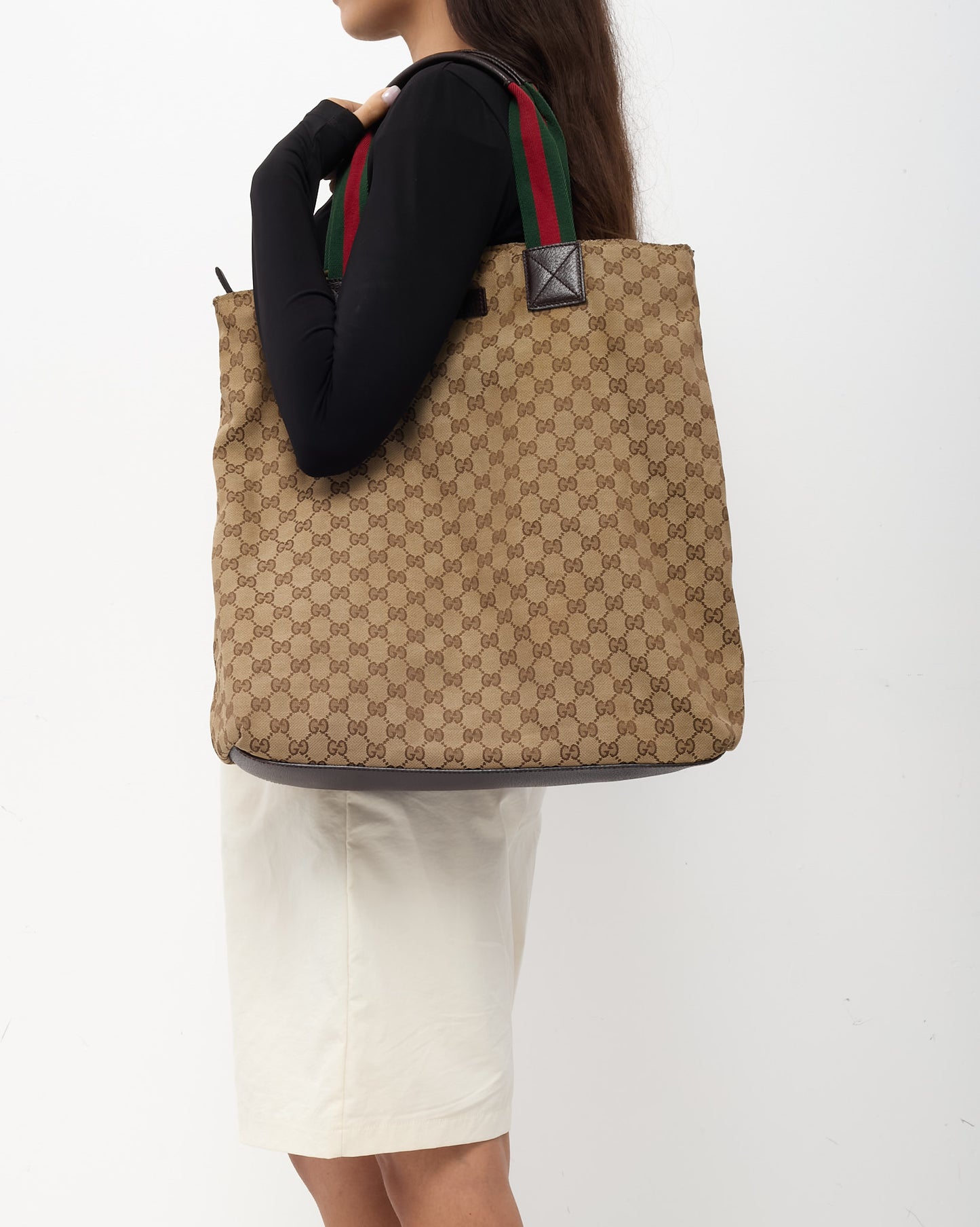 Sac porté épaule moyen Pelham Gucci en cuir grainé marron avec mors de cheval