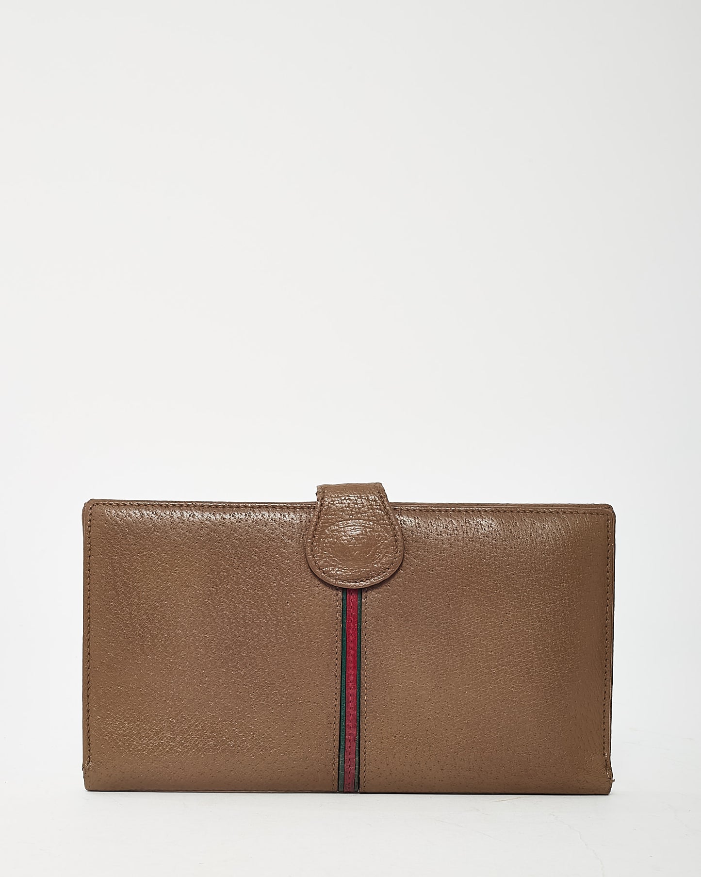 Portefeuille compact Gucci Marmont en cuir matelassé diagonal torchon GG bleu marine et blanc