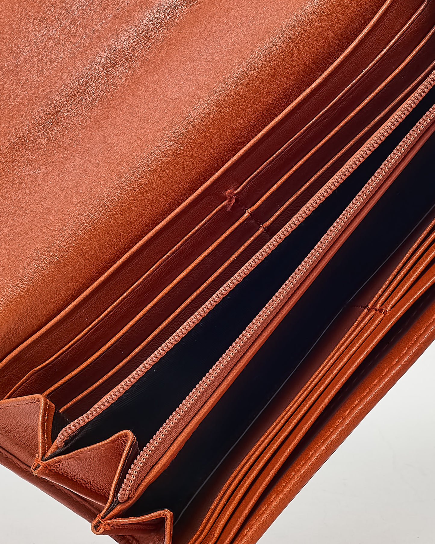 Gucci Orange Guccissima Monogram Leather Long Bi-Fold Wallet