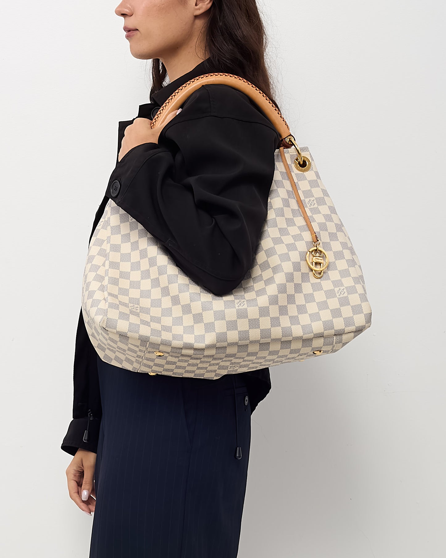 Louis Vuitton Damier Azur Coated Canvas Artsy MM Shoulder Bag