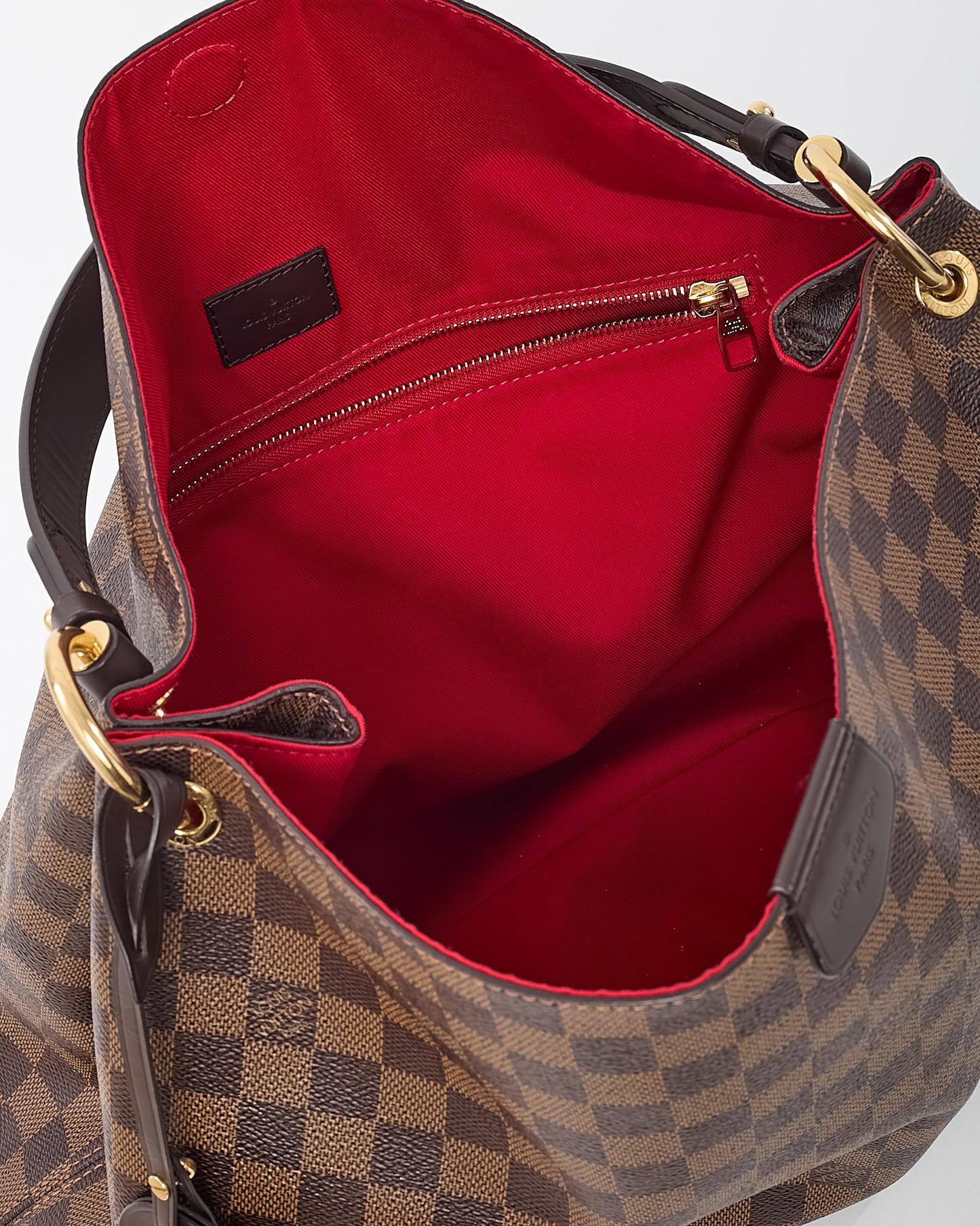 Louis Vuitton Damier Ebene Coated Canvas Graceful MM Shoulder Bag