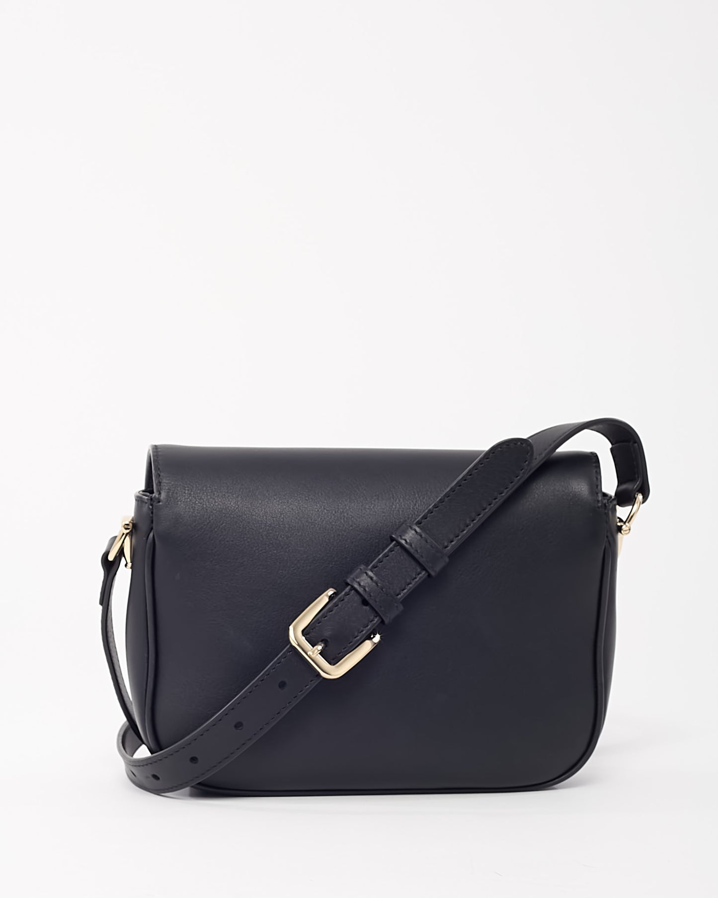 Gucci Black Soft Leather 1955 Small Horsebit Crossbody Bag