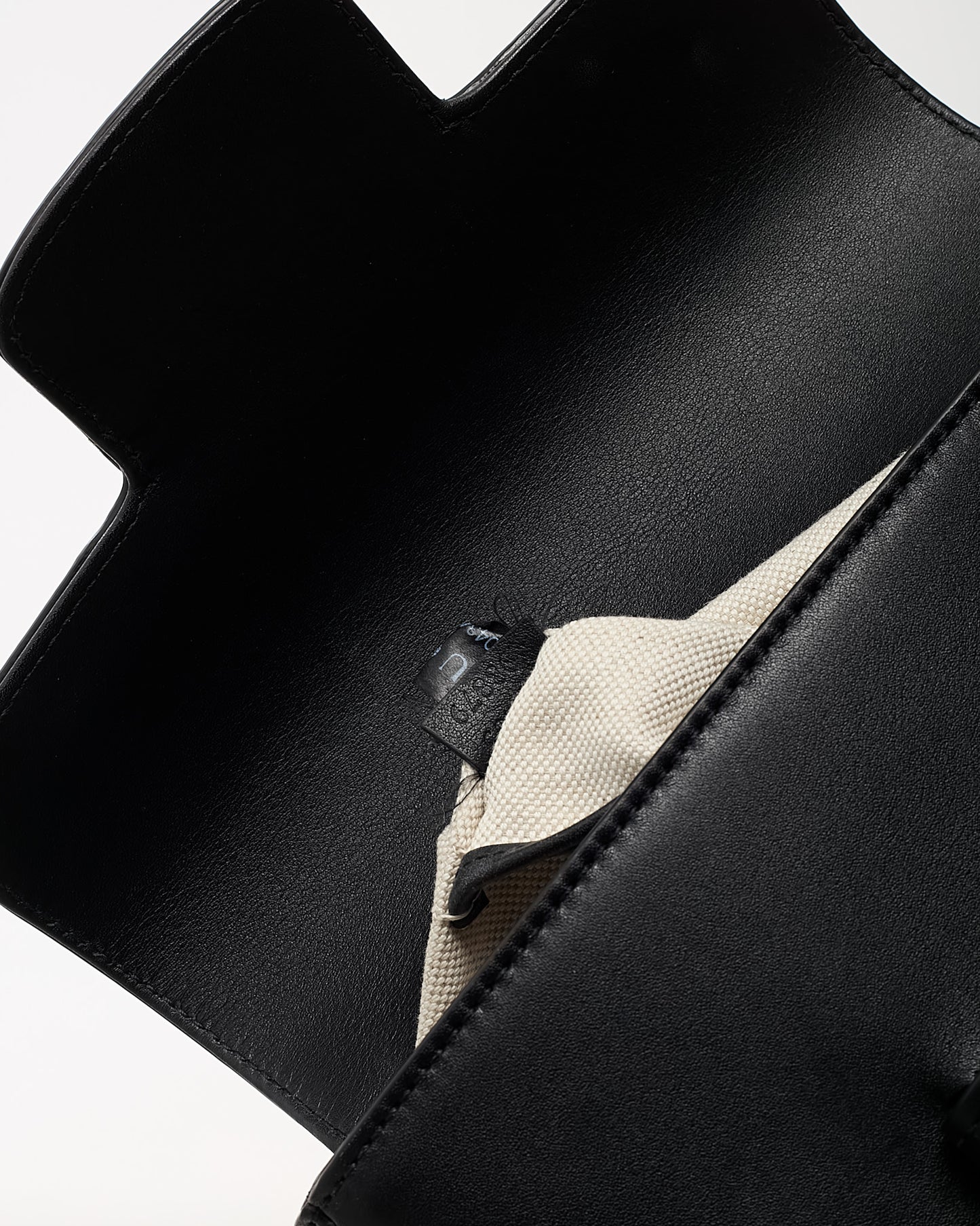 Gucci Black Soft Leather 1955 Small Horsebit Crossbody Bag