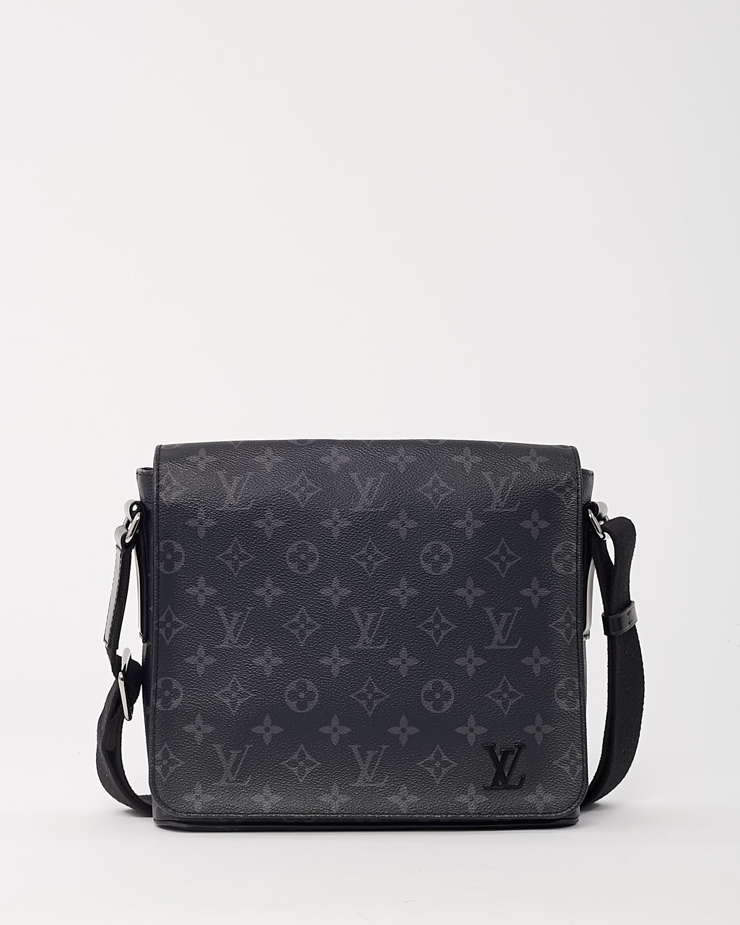 Louis Vuitton Black Monogram Eclipse Coated Canvas District PM Crossbody Bag