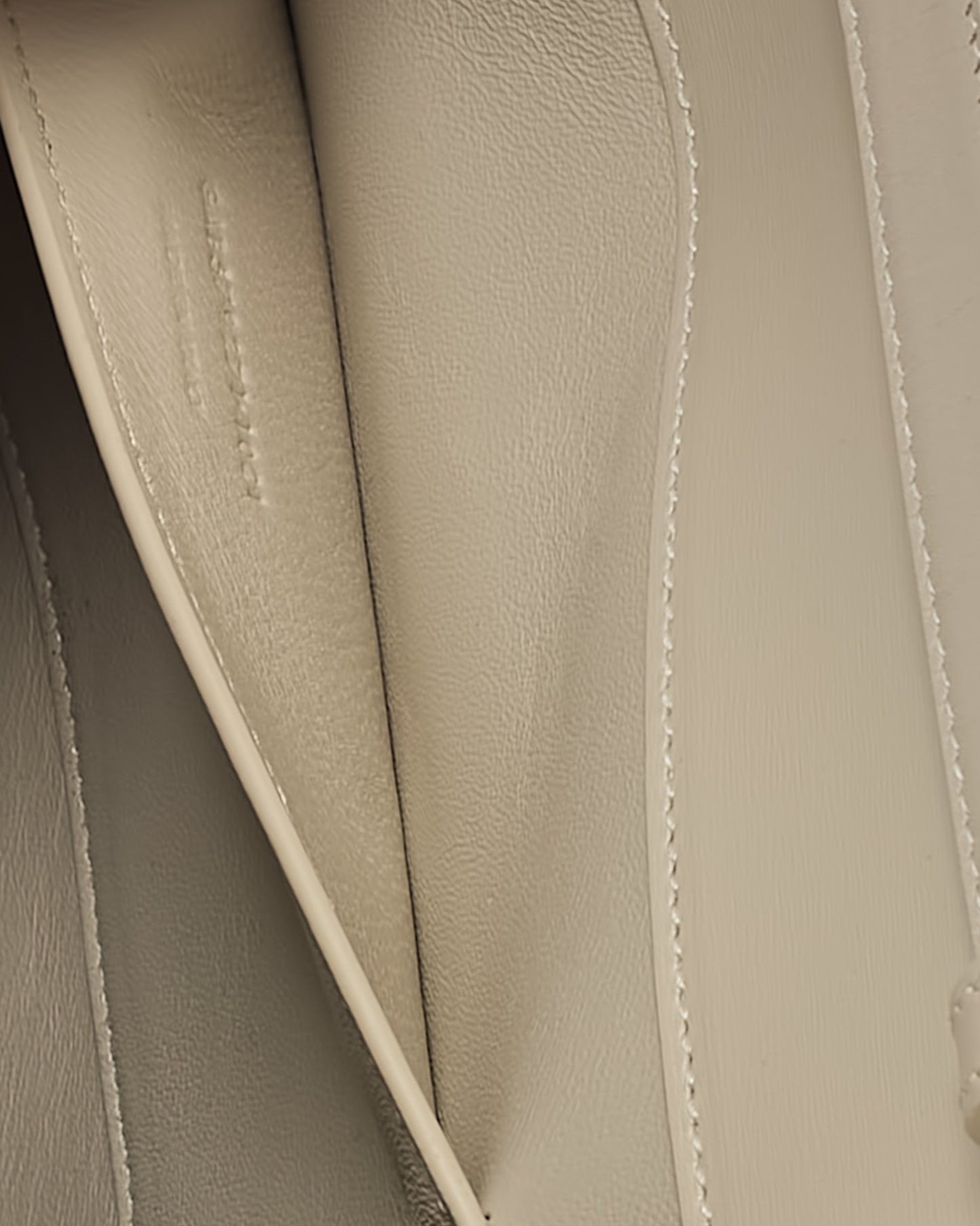 Saint Laurent White Smooth Calfskin Leather Medium Manhattan Shoulder Bag