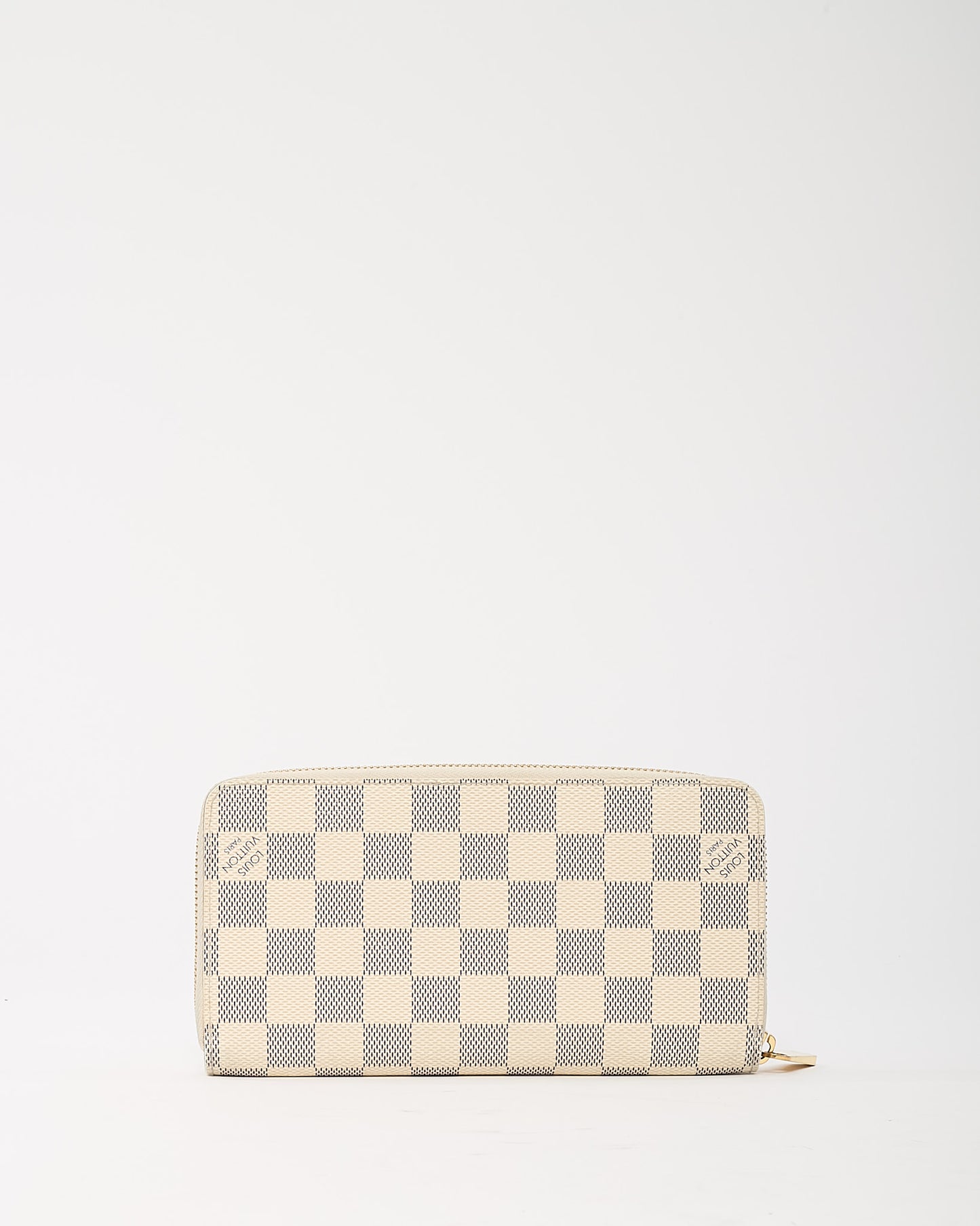 Louis Vuitton White Damier Azur Coated Canvas Zippy Wallet