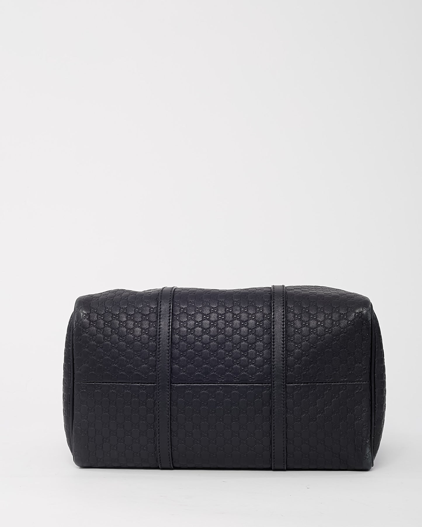 Gucci Black GG Monogram Microguccissima Leather Medium Joy Boston Bag